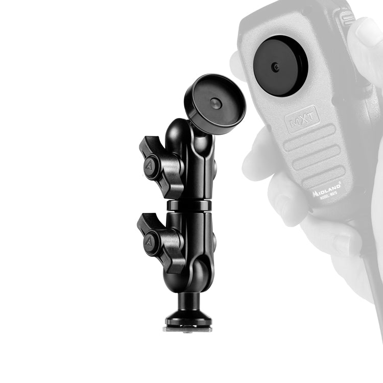 TRAXX™ - Slim Track  Base Mount | Midland Magnetic CB Radio Mic Holder | 3.5" DuraLock Arm