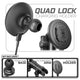 Quad Lock MAG™ Wireless Charging Phone Holder | TRAXX™ - Slim Track Base | 3.5" DuraLock Arm