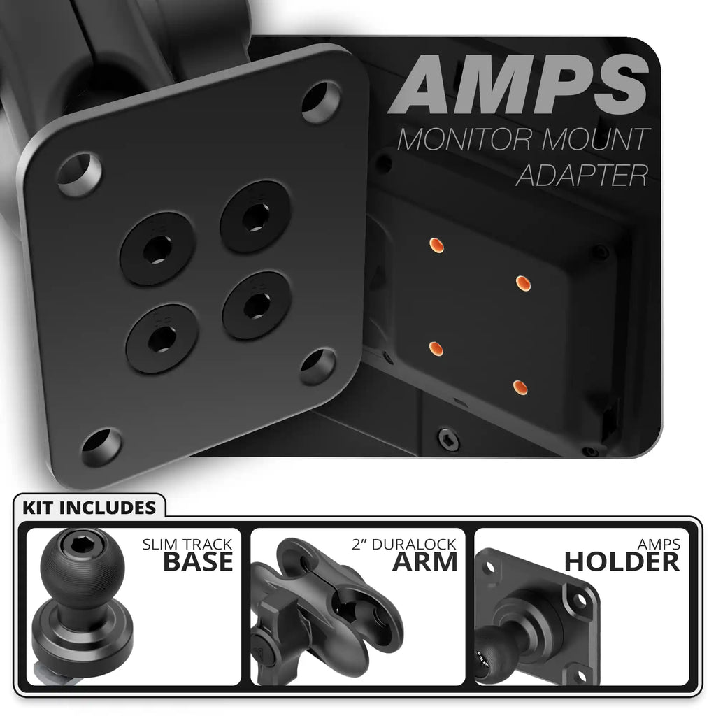AMPS | TRAXX™ - Slim Track Base | 2" DuraLock Arm