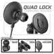 Quad Lock MAG™ Wireless Charging Phone Holder | TRAXX™ - Slim Track Base | 2" DuraLock Arm