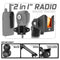 CB Radio/Microphone Holder | TRAXX™ - Slim Track Base | 7" DuraLock Arm