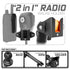 CB Radio/Microphone Holder | TRAXX™ - Slim Track Base | 7" DuraLock Arm