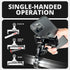 Black Motorcycle Phone Mount | BC3 Universal Clamp for 7/8" to 1-1/4" Handlebars | 3.5" DuraLock™ Arm