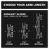 Forklift Pillar/Guard Mount with All-Metal SLATE™ Tablet Holder | Choose Your Arm Length