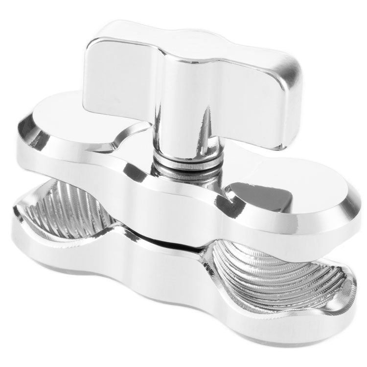 TF-AR-96-25-CH | 2.48” Long Aluminum Double Socket Arm | For 1" / 25mm / B-Sized Ball | 25 Series | Chrome