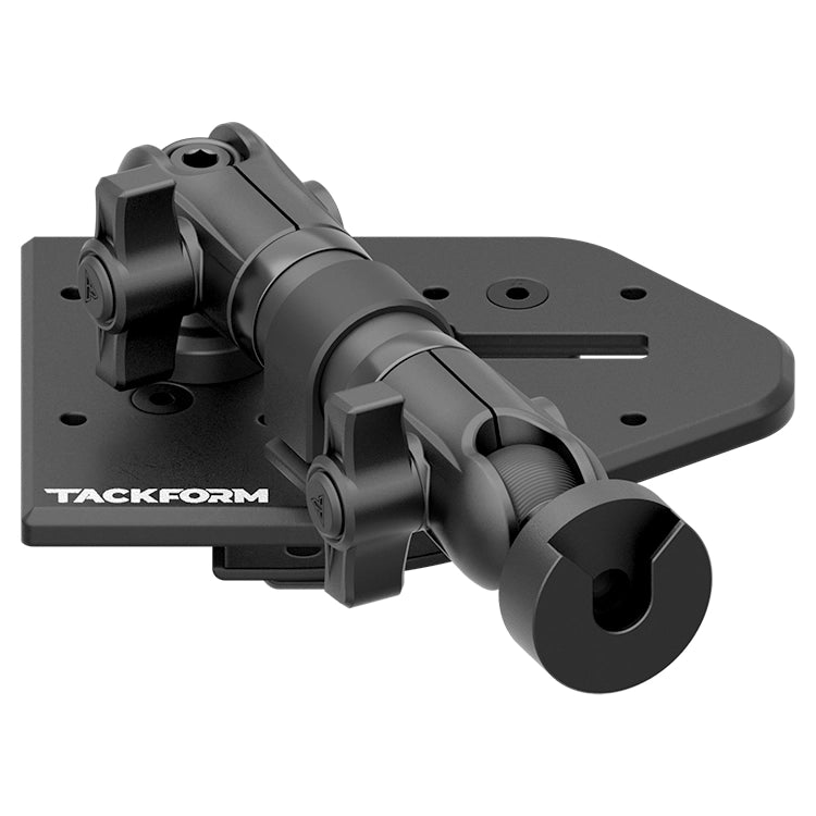 Passenger Side - TRAXX™ - Slim Track Dash Bracket With CB Microphone Mount | 2018 - 2023 Jeep JL, JT, and Wrangler 4XE. (Not compatible with 2024+ models)
