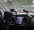 Toyota Tacoma All Metal Phone Mount Track Dash Bracket with Spring Phone Mount and Magnetic CB Radio Mount