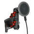 Product image of Tacoma Phone Mount with Magnetic Phone Charger Compatible with MagSafe with red billet knobs