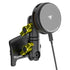 Product image of black Tacoma Phone Mount with 25W Qi Magnetic Phone Charger Compatible with MagSafe with active cooling and Yellow Billet Knobs