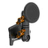 Product image of Tacoma Phone Mount with Magnetic Phone Holder Compatible with MagSafe with Orange Billet Knobs