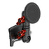 Product image of Tacoma Phone Mount with Magnetic Phone Holder Compatible with MagSafe with Red Billet Knobs
