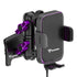Product image of 2nd Gen Tacoma Phone Mount with Qi Wireless Charging Cradle with Customizable LED Accent Light and Purple Billet Knobs
