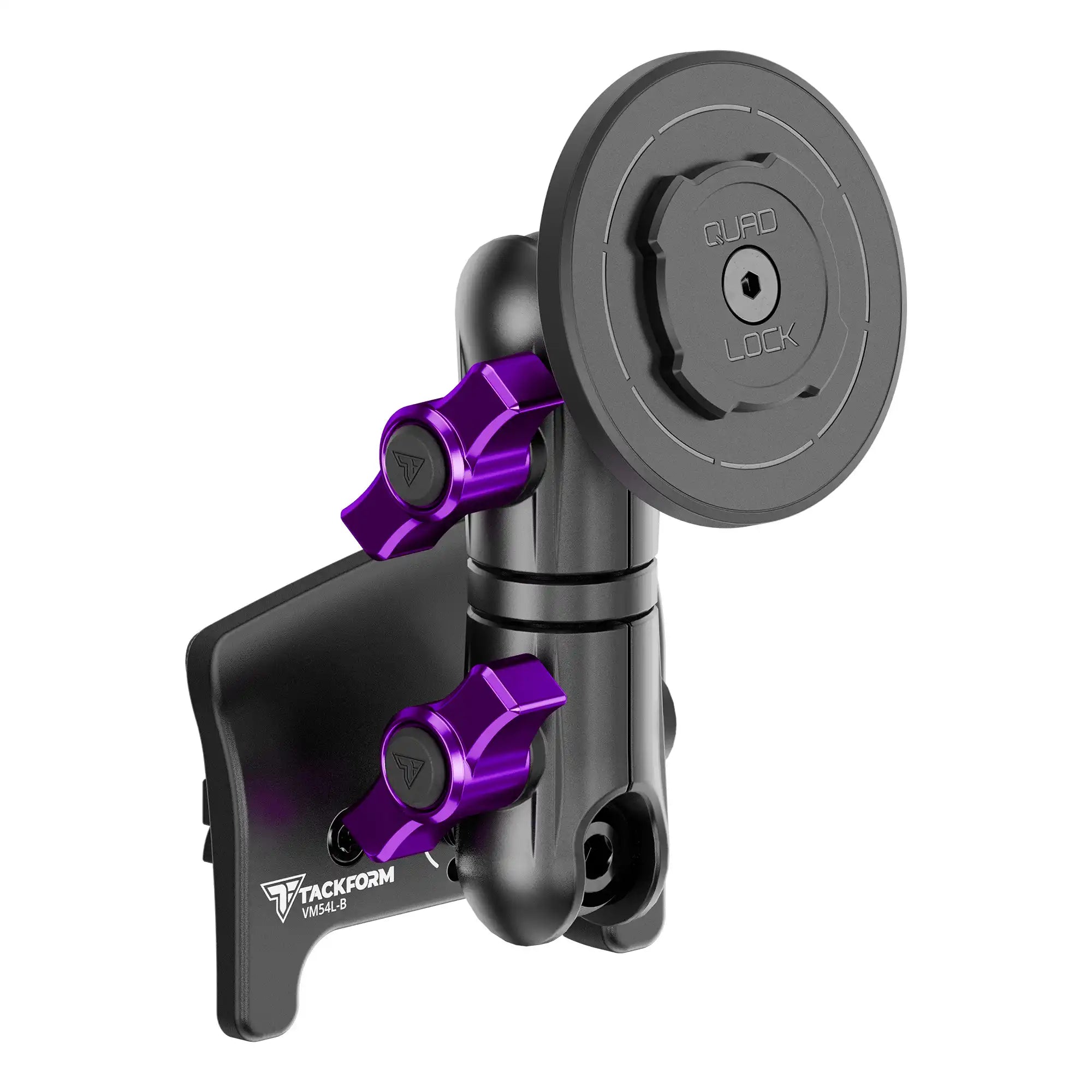 Product image of Tacoma Phone Mount with Magnetic Quad Lock MAG™ Head with Purple Billet Knobs