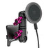 Product image of black MagSafe Charging Toyota Tacoma Phone Mount and pink billet knobs