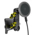 Product image of black MagSafe Charging Toyota Tacoma Phone Mount and yellow billet knobs