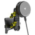 Product image of black 25W Qi Wireless Charging Toyota Tacoma Phone Mount active cooling and yellow billet knobs