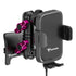 Product image of black Tacoma Phone Mount with Qi Wireless Charging Cradle and Customizable LED Accent Light with Pink Billet Knobs