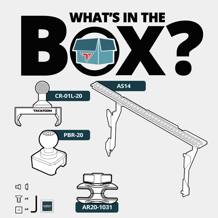 AS14-20L - Tacoma Assault Series Picatinny Mount for 3rd Gen 2016 - 2023