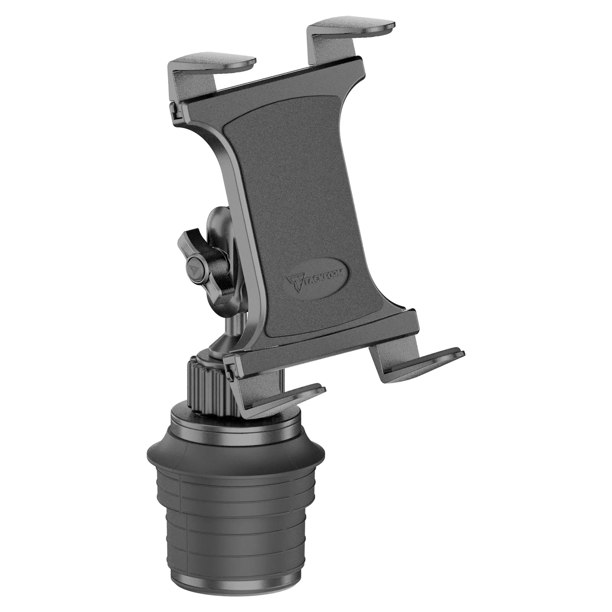adjustable cupholder mount for tablet, reverse monitor, eld mount