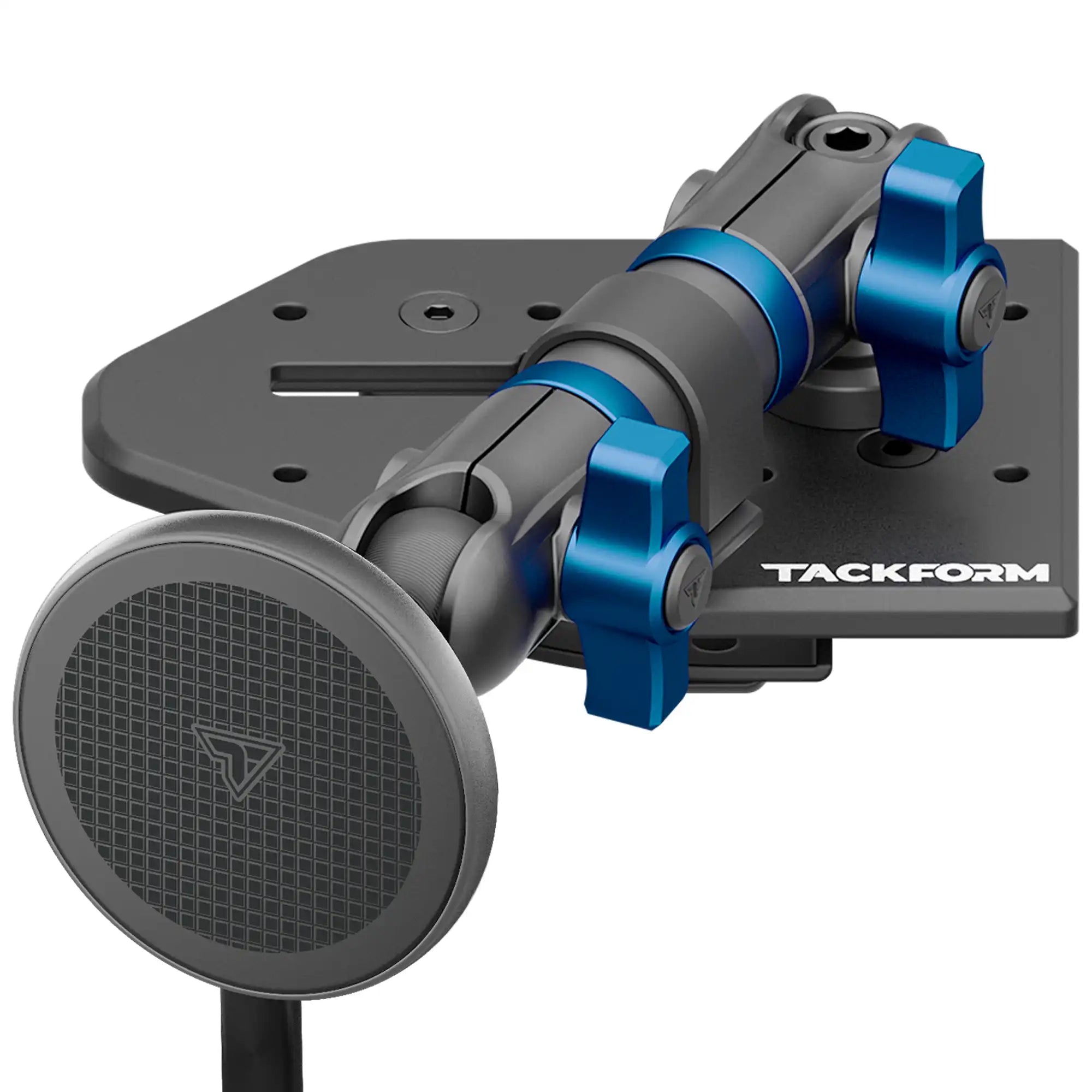 Tackform Jeep Wrangler Dash Kit with Magnetic Magsafe Phone Mount And Blue Color Accent Knobs 