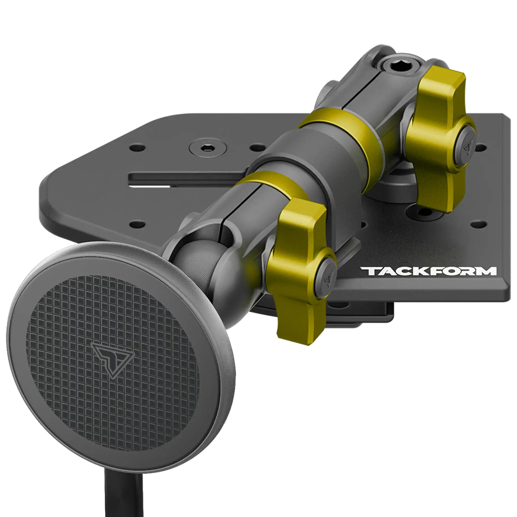 Tackform Jeep Wrangler Dash Kit with MagSafe Wireless Charger and Yellow Color Accent Knobs 
