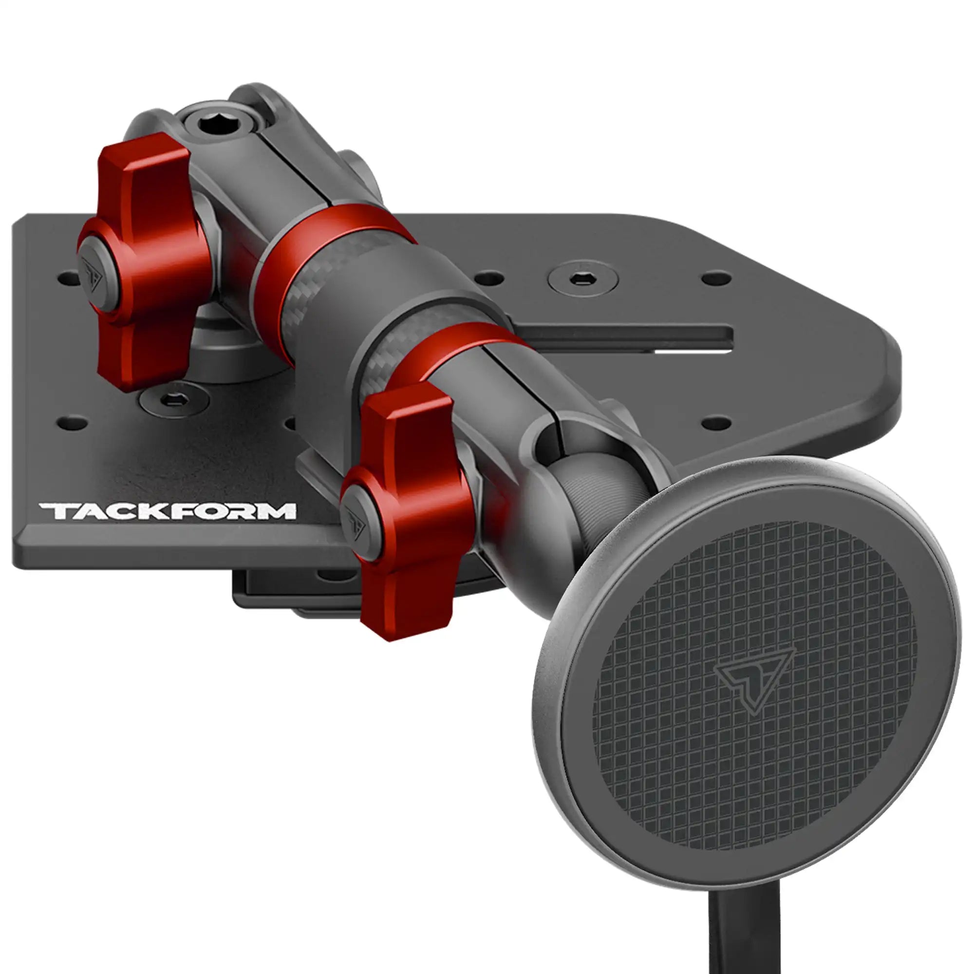 Tackform Passenger Jeep Wrangler Dash Kit with MagSafe Wireless Charger And Red Color Accent Knobs