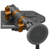 Tackform Passenger Jeep Wrangler Dash Kit with MagSafe Wireless Charger And Orange Color Accent Knobs