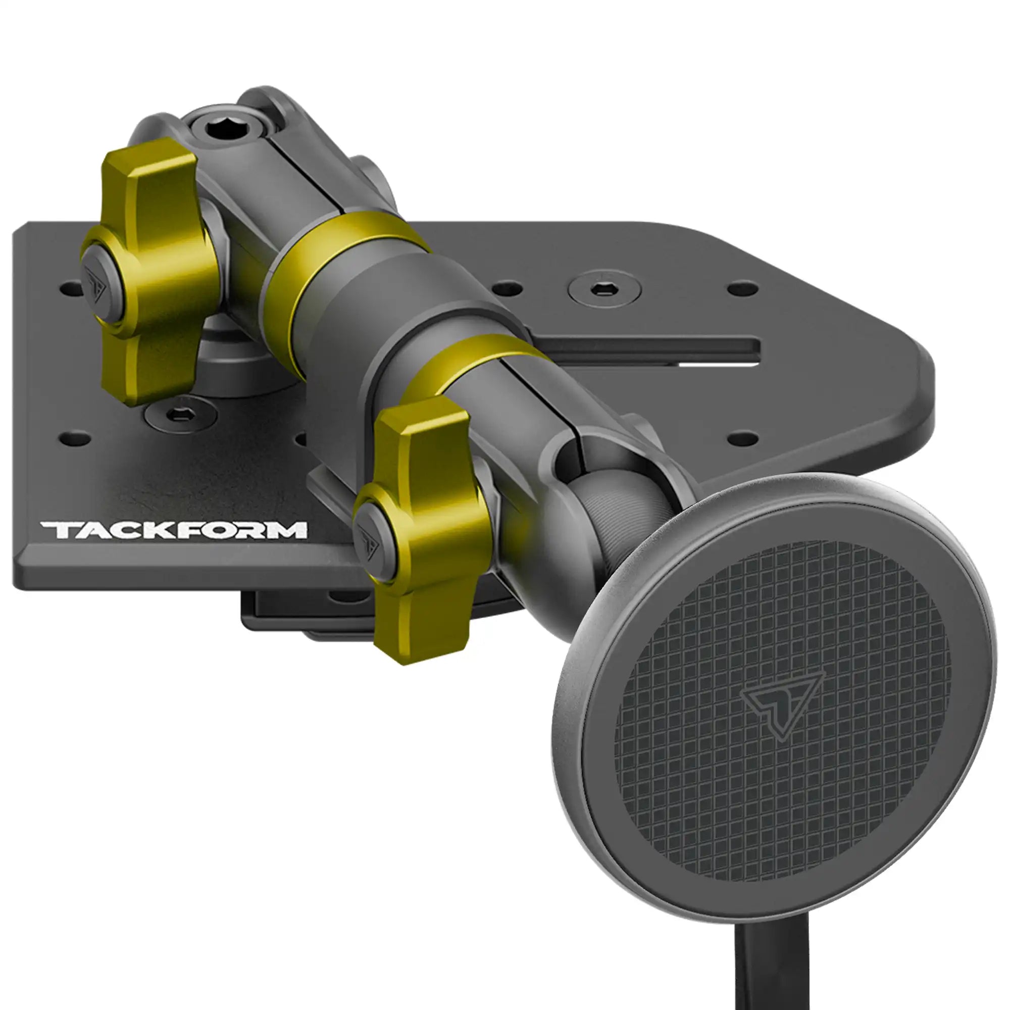 Tackform Passenger Jeep Wrangler Dash Kit with MagSafe Wireless Charger And Yellow Color Accent Knobs