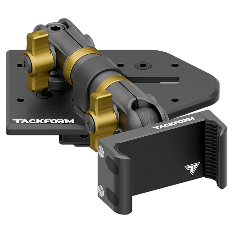 Tackform Passenger Jeep Wrangler Dash Kit with Spring Phone Cradle And Yellow Color Accent Knobs 

