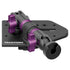Tackform Passenger Jeep Wrangler Dash Kit with CB Radio Mount And Purple Color Accent Knobs 
