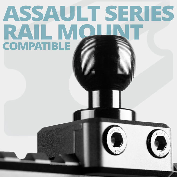 Assault Track Mount | QI Charger and Phone Holder | 4.75" Arm