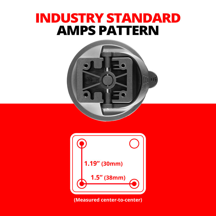 Suction Cup | Quick Grip | Integrated AMPS Pattern