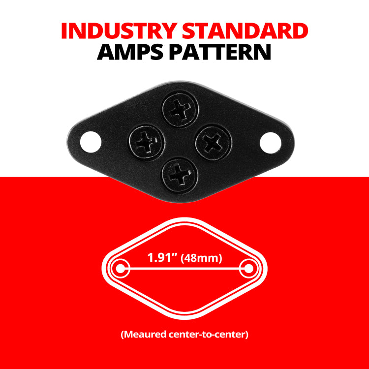 Action Camera Mount | Short Reach | Diamond Pattern Base