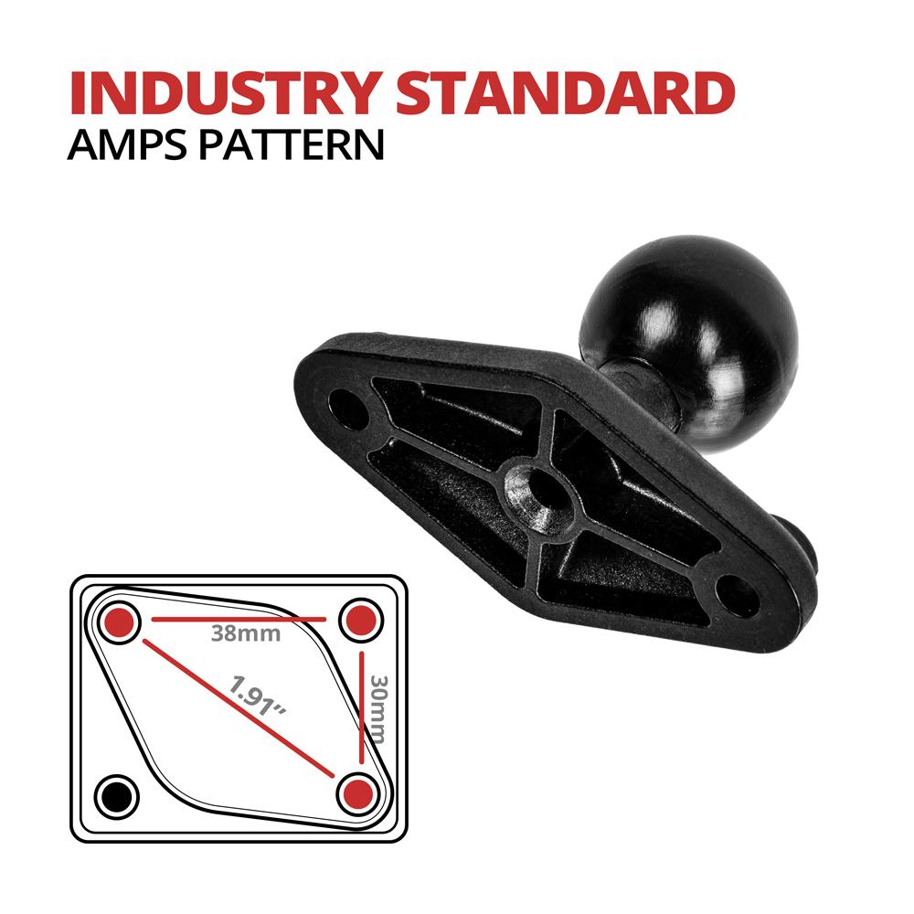 Plastic 2 Hole Diamond Adapter | 1"/25mm/B-Sized Ball