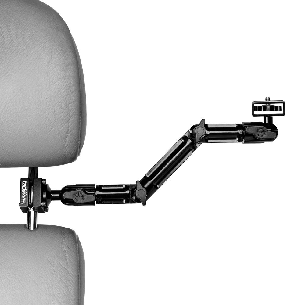 Headrest Camera Mount | 10.75" Modular Omni-Directional Arm | Locking Headrest Clamp | Enduro Series