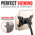 Seat Rail/Floor Bolt Mount | 22" Rigid Aluminum Neck | Tablet Holder