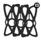 Motorcycle Phone Tether - Slings Black for Handlebar Phone Mounts - 3 Pack