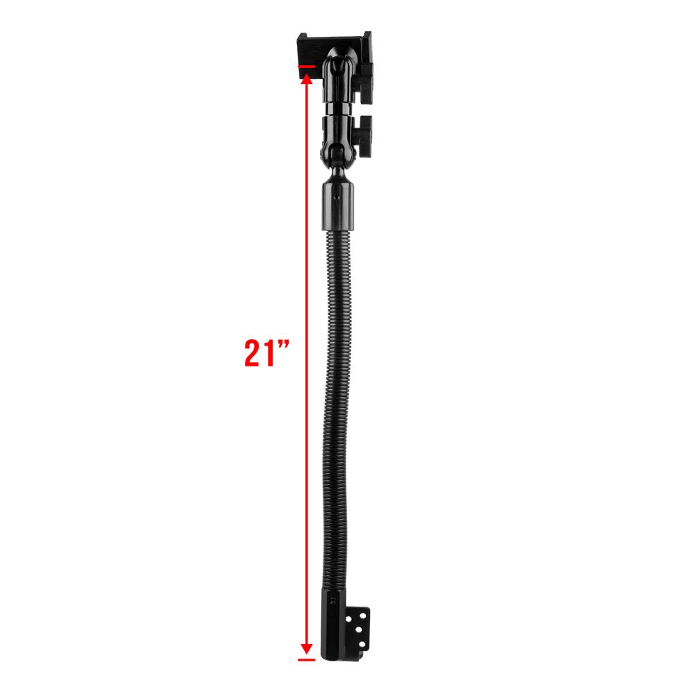 Seat Rail/Floor Bolt Mount | 21" Rigid Aluminum Neck | Phone Holder