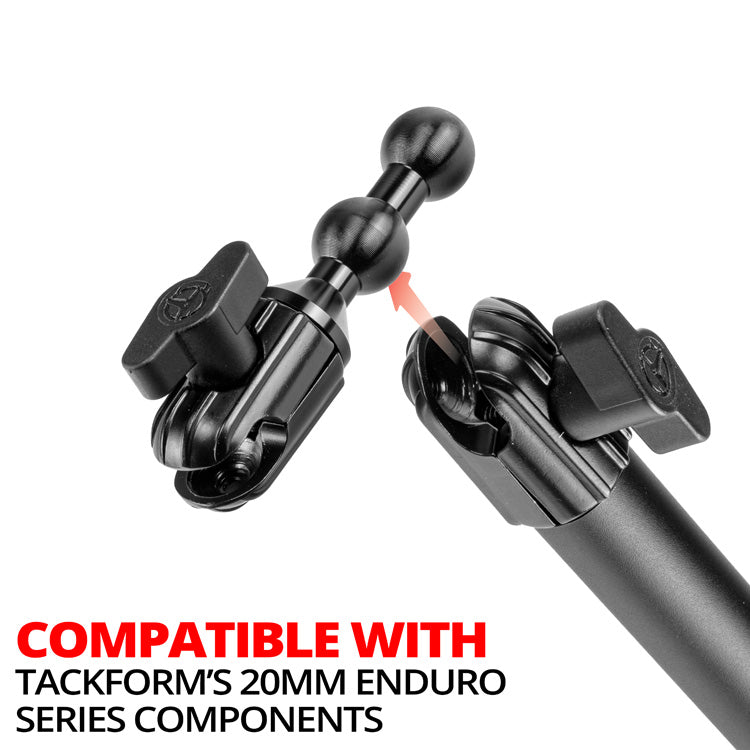 Triple-Up™ Arm | Dual 20mm Ball With Single 20mm Socket