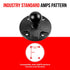 AMPS Adapter- Round | Plastic | 1"/25mm/B-Sized Ball
