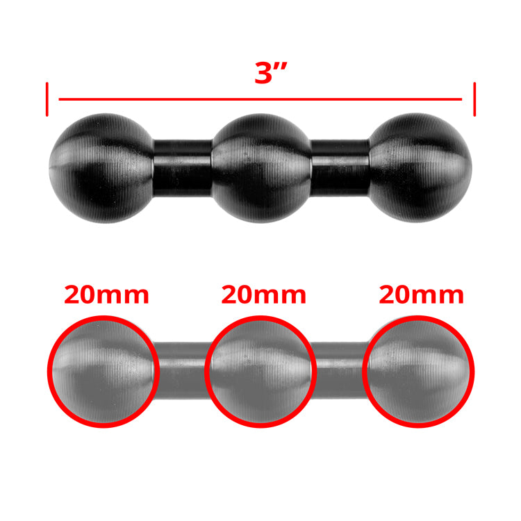 Triple-Up™ Arm | Triple 20mm Ball