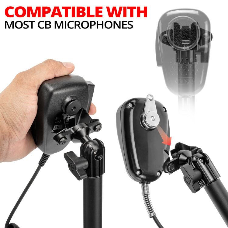 CB Microphone Holder  | 1"/25mm/B-Sized Ball