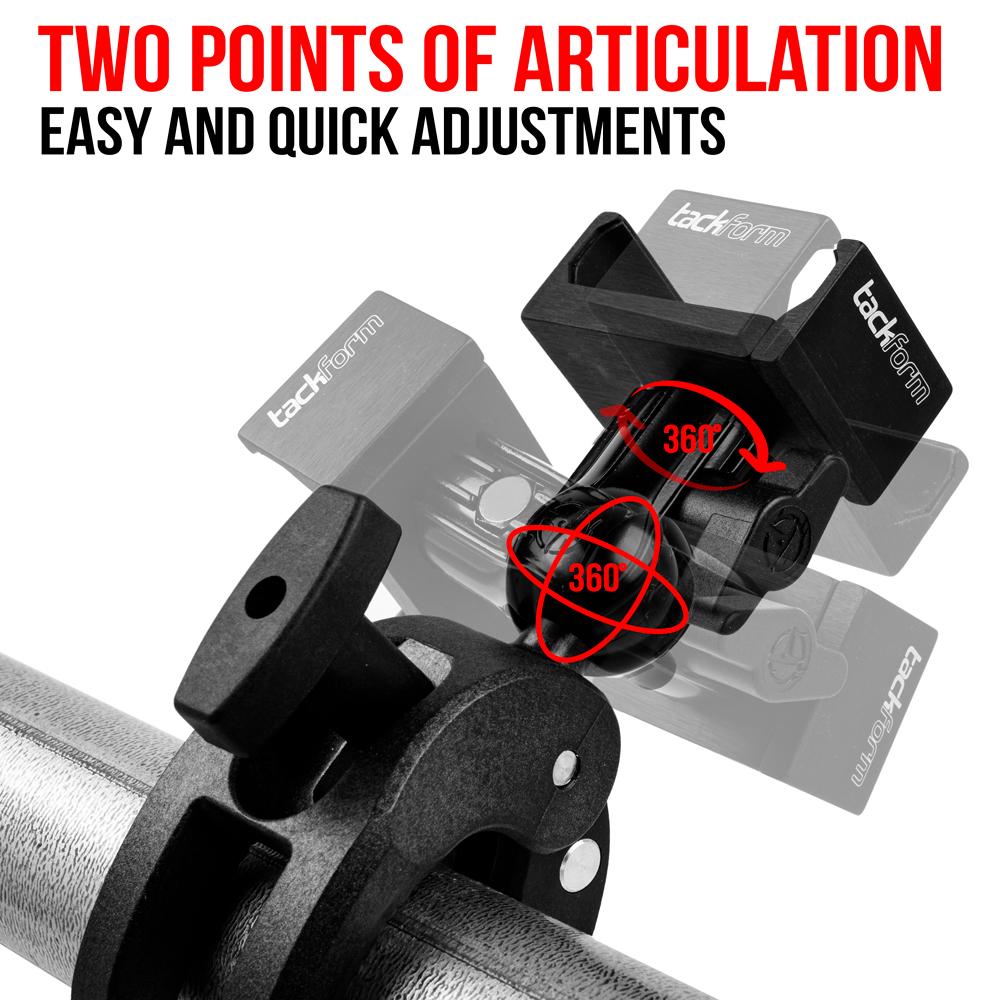 Enduro Series™ Phone Mount | Quick Clamp Bar Mount | 1"/25mm/B-Sized Ball