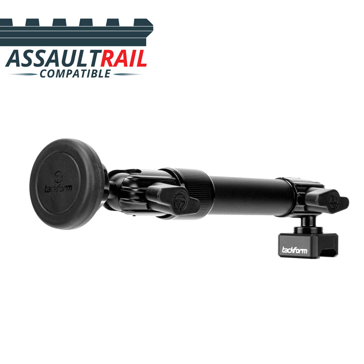 TRAXX™ - Assault Track Mount (Picatinny) | 7.5"- 9.25" Telescoping Arm | Magnetic Phone Holder