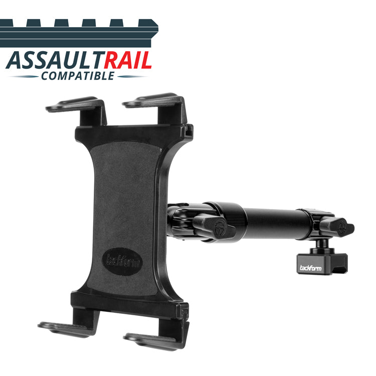 TRAXX™ - Assault Track Mount (Picatinny) | 7.5"- 9.25" Telescoping Arm | Tablet Holder