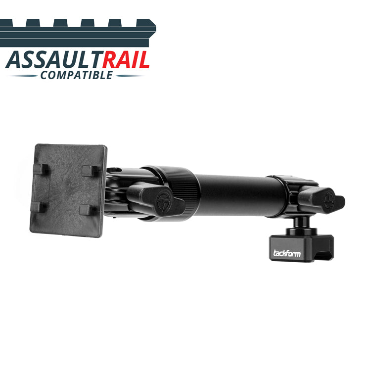 TRAXX™ - Assault Track Mount (Picatinny) | 7.5"- 9.25" Telescoping Arm | 4-Prong TPMS Monitor Holder