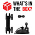 Suction Cup Mount | 4.75" Arm | 17mm Ball Compatible with Garmin
