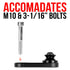 Pinch Bolt Mount | Thru Hole for M10 bolt or 3/8" bolt | Flange