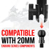 Black Motorcycle Action Camera Holder | Mirror Hole Mount - M10 x 1.25 Fine Thread Ball | 3.5" DuraLock™ Arm