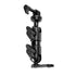 Black Motorcycle Action Camera Holder - Compatible with GoPro | Mirror Mount - Through Hole for M10 or 3/8" Bolt | 3.5" DuraLock™ Arm